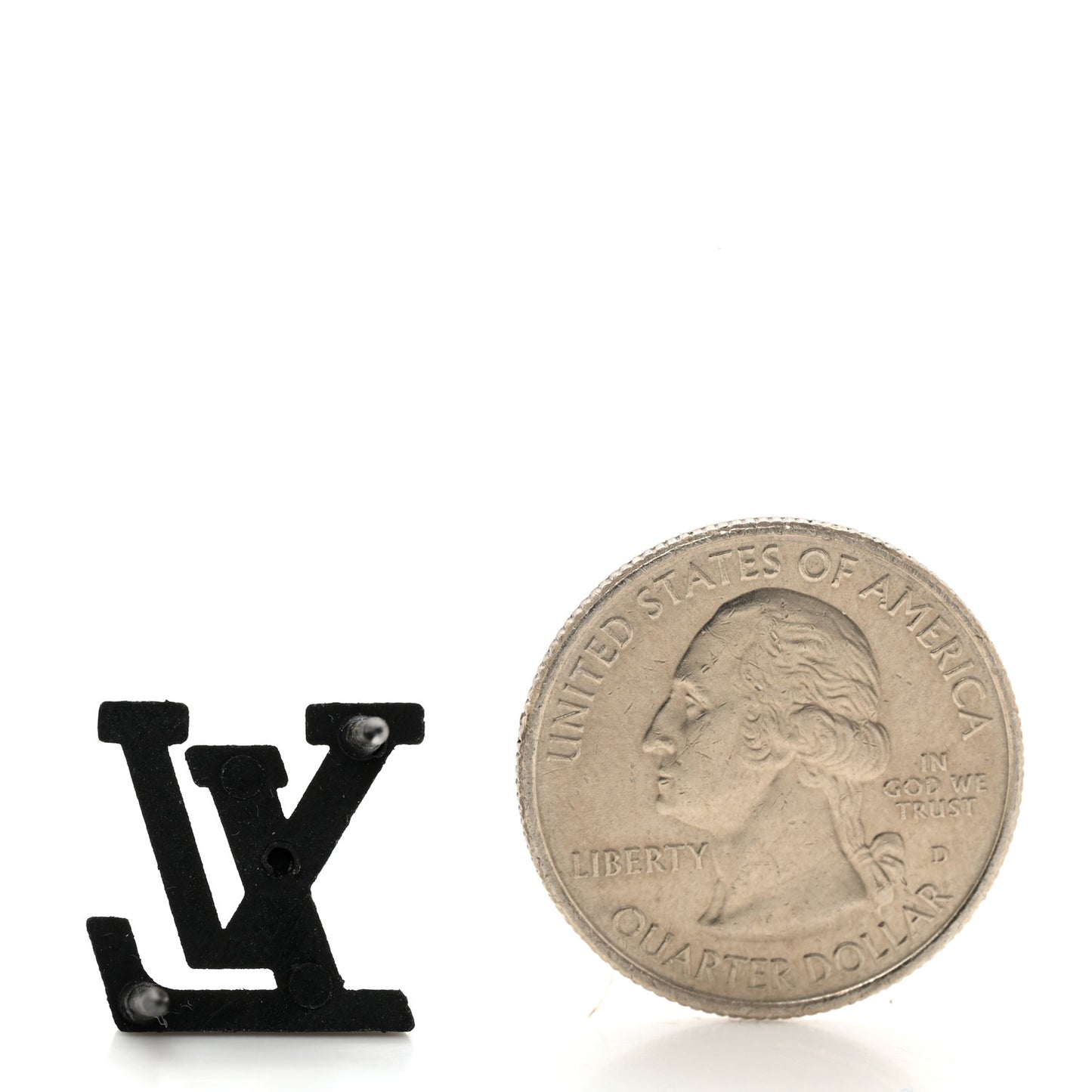 LV Initial Pin Black