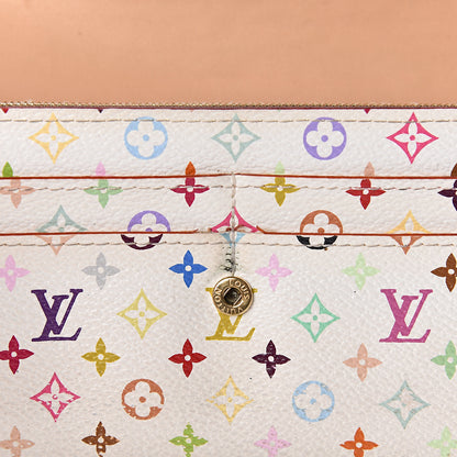 Louis Vuitton Monogram Multicolor Sarah Wallet White 9 of 16