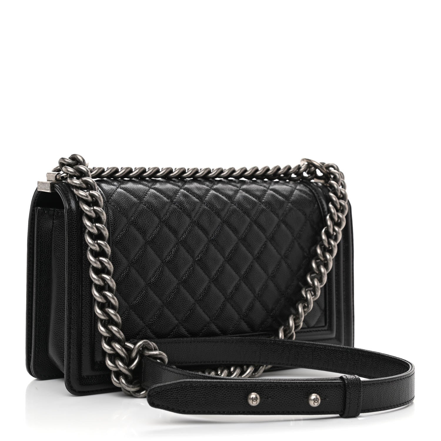 Chanel Caviar Quilted Medium Boy Flap Black 3 of 10