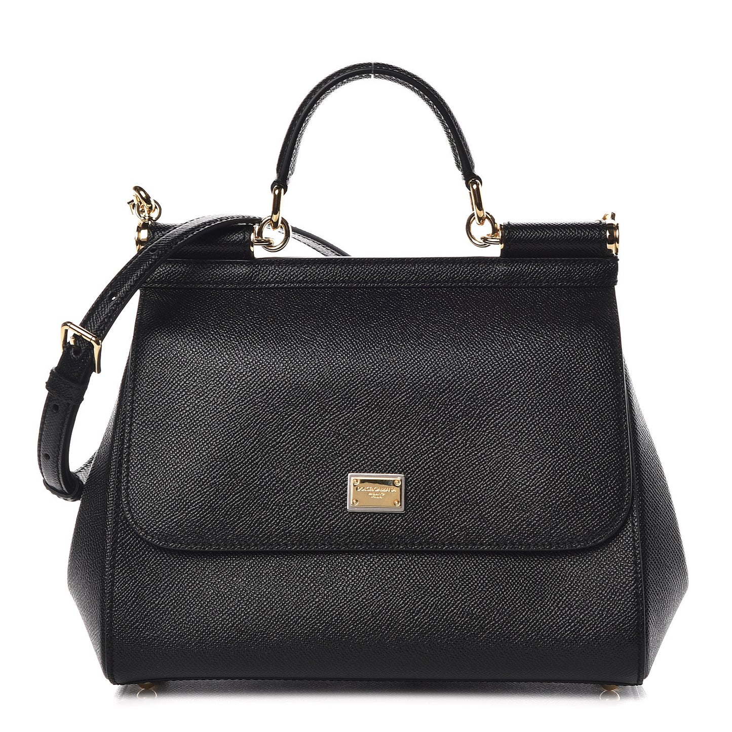 Dauphine Medium Miss Sicily Satchel Black