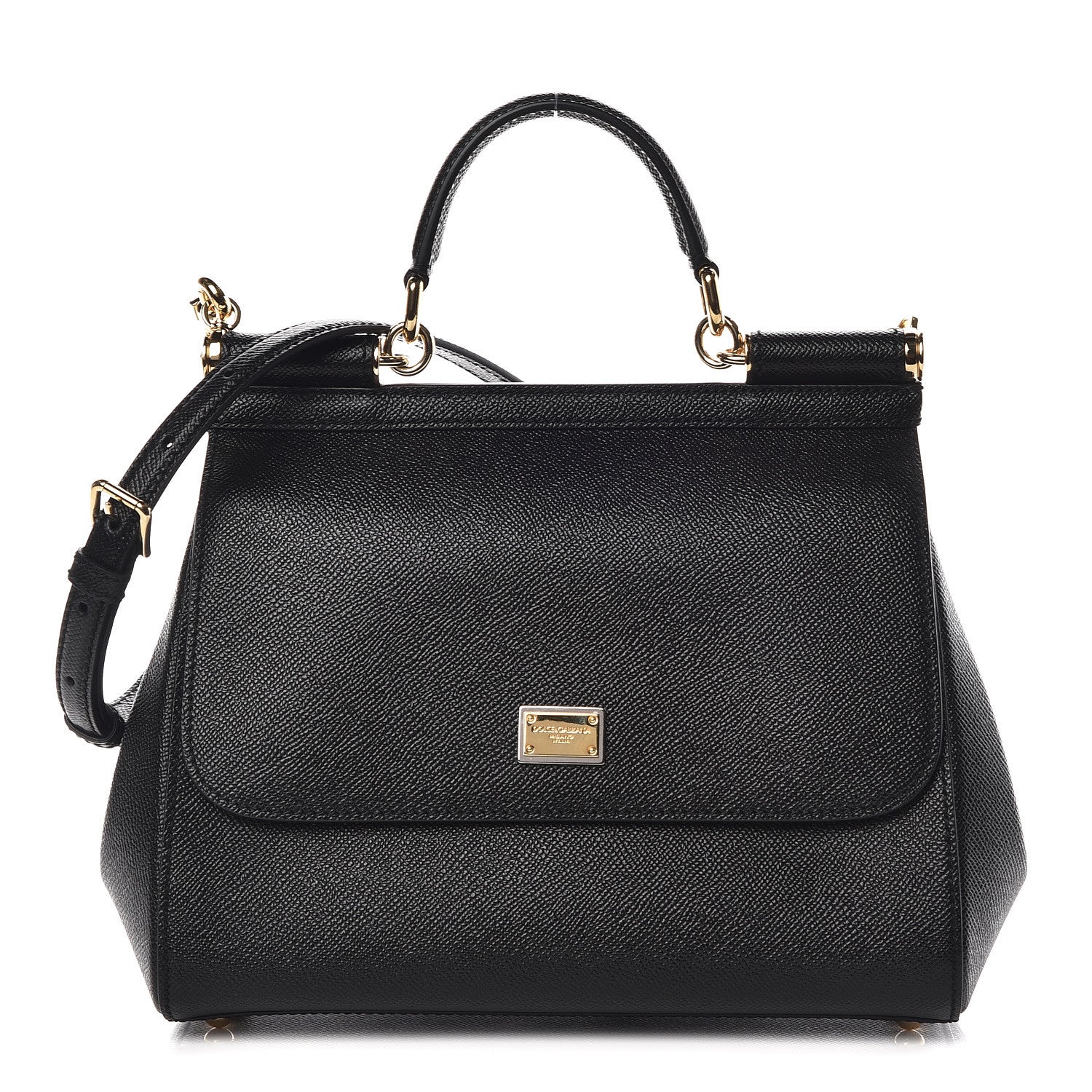 Dolce & Gabbana Dauphine Medium Miss Sicily Satchel Black 1 of 9