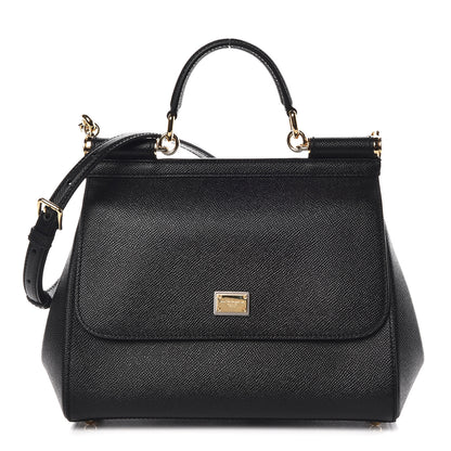 Dolce & Gabbana Dauphine Medium Miss Sicily Satchel Black 1 of 9