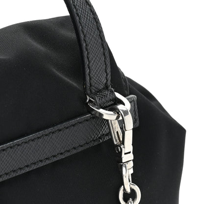 Prada Nylon Vela Mini Crossbody Backpack Black 9 of 12