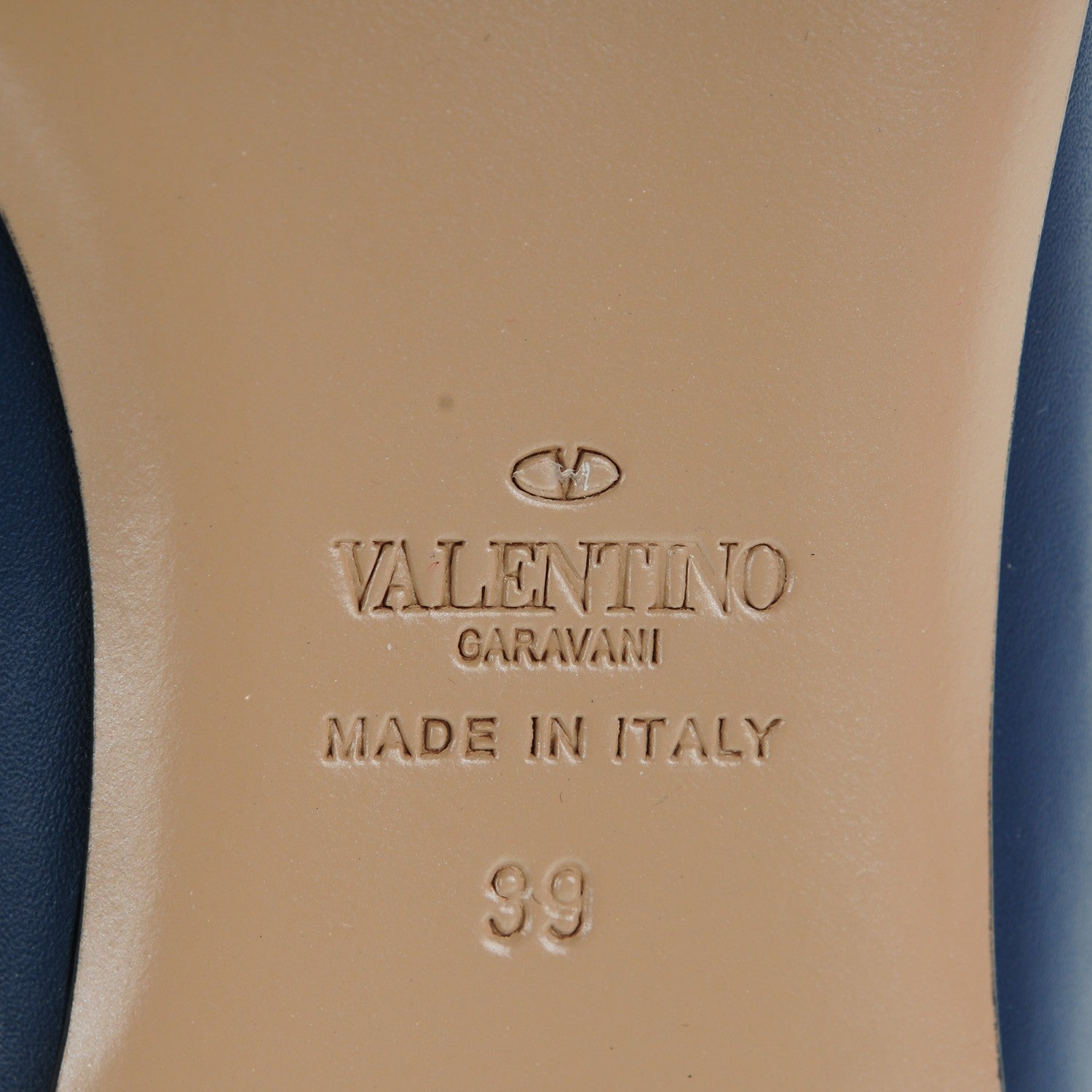 Valentino Garavani Nappa Rockstud Ballerina Flats 39 Indigo Poudre 6 of 9