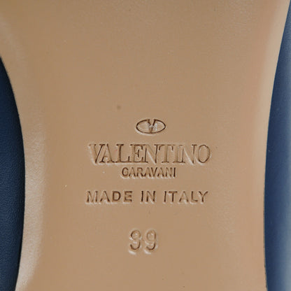 Valentino Garavani Nappa Rockstud Ballerina Flats 39 Indigo Poudre 6 of 9