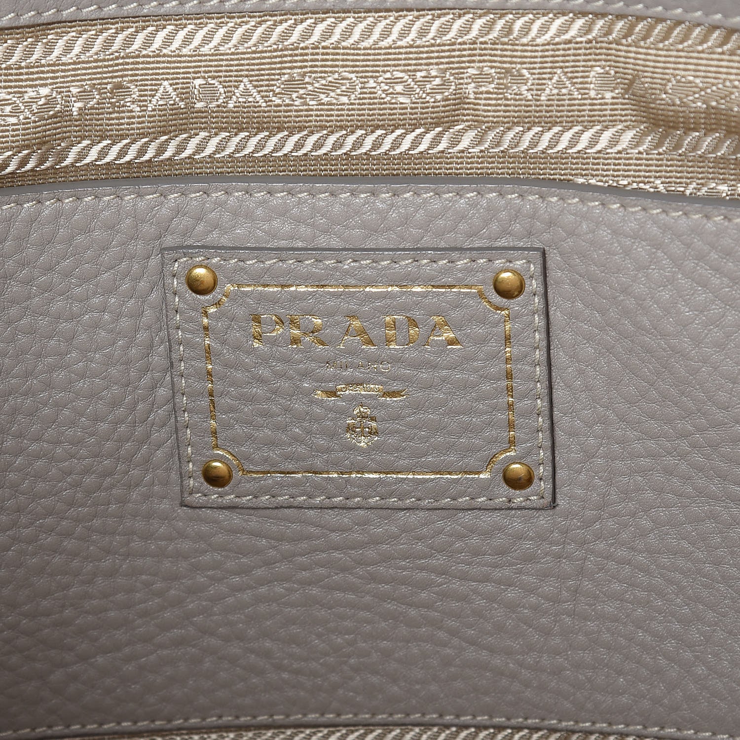 Prada Vitello Daino Side Pocket Hobo Pomice 6 of 17