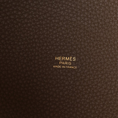 Hermes Taurillon Clemence Picotin Lock 22 MM Etoupe 6 of 10