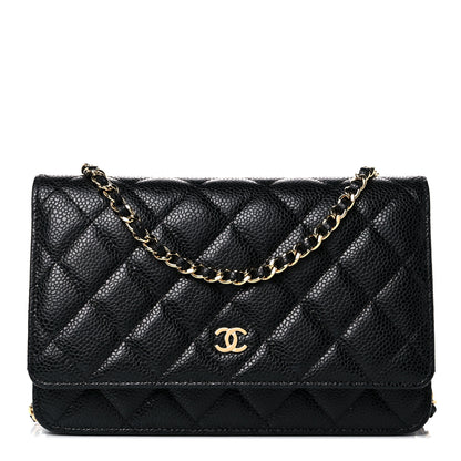 Chanel Caviar Quilted Wallet On Chain WOC Black 1 of 11