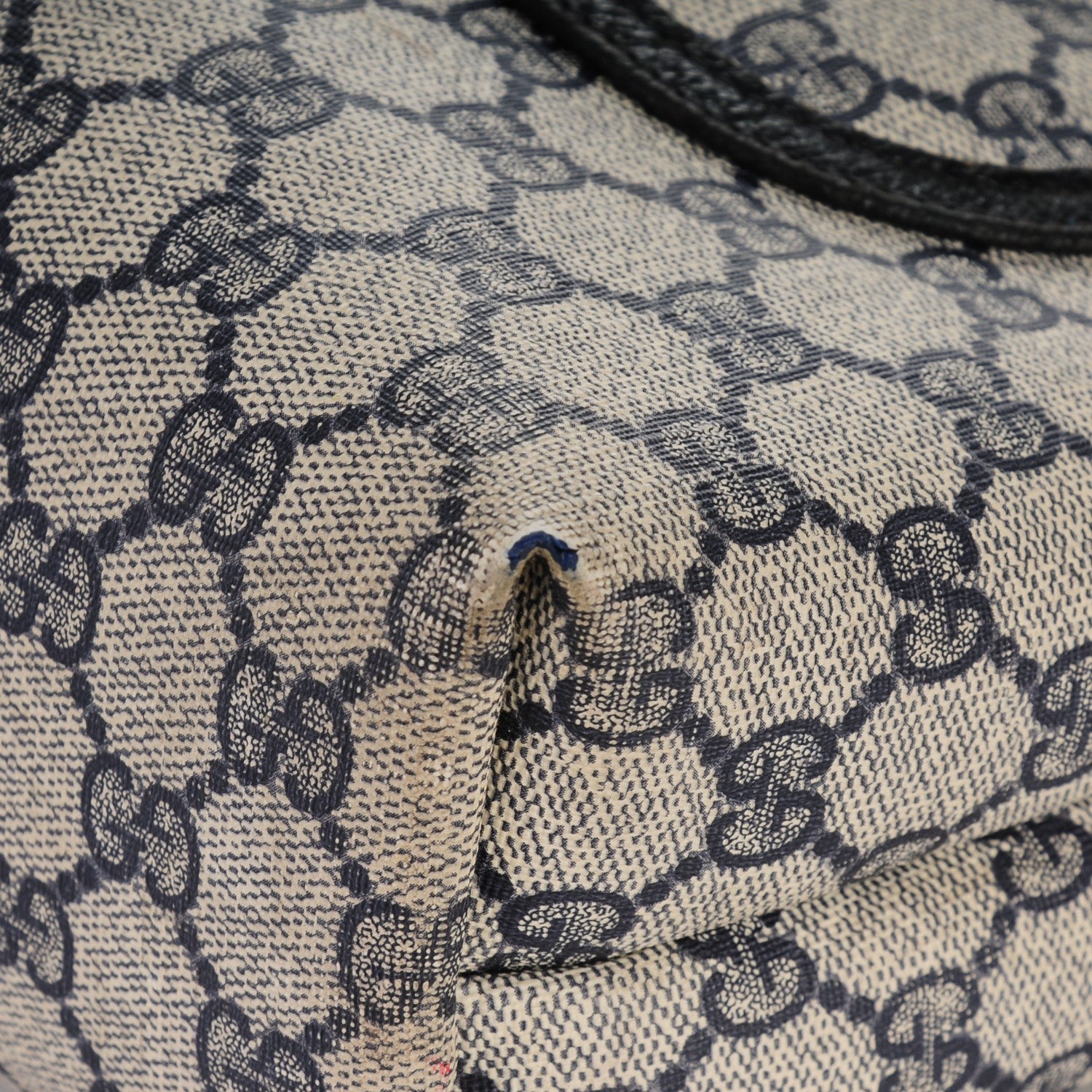 Gucci GG Plus Monogram Shoulder Bag Navy 9 of 11