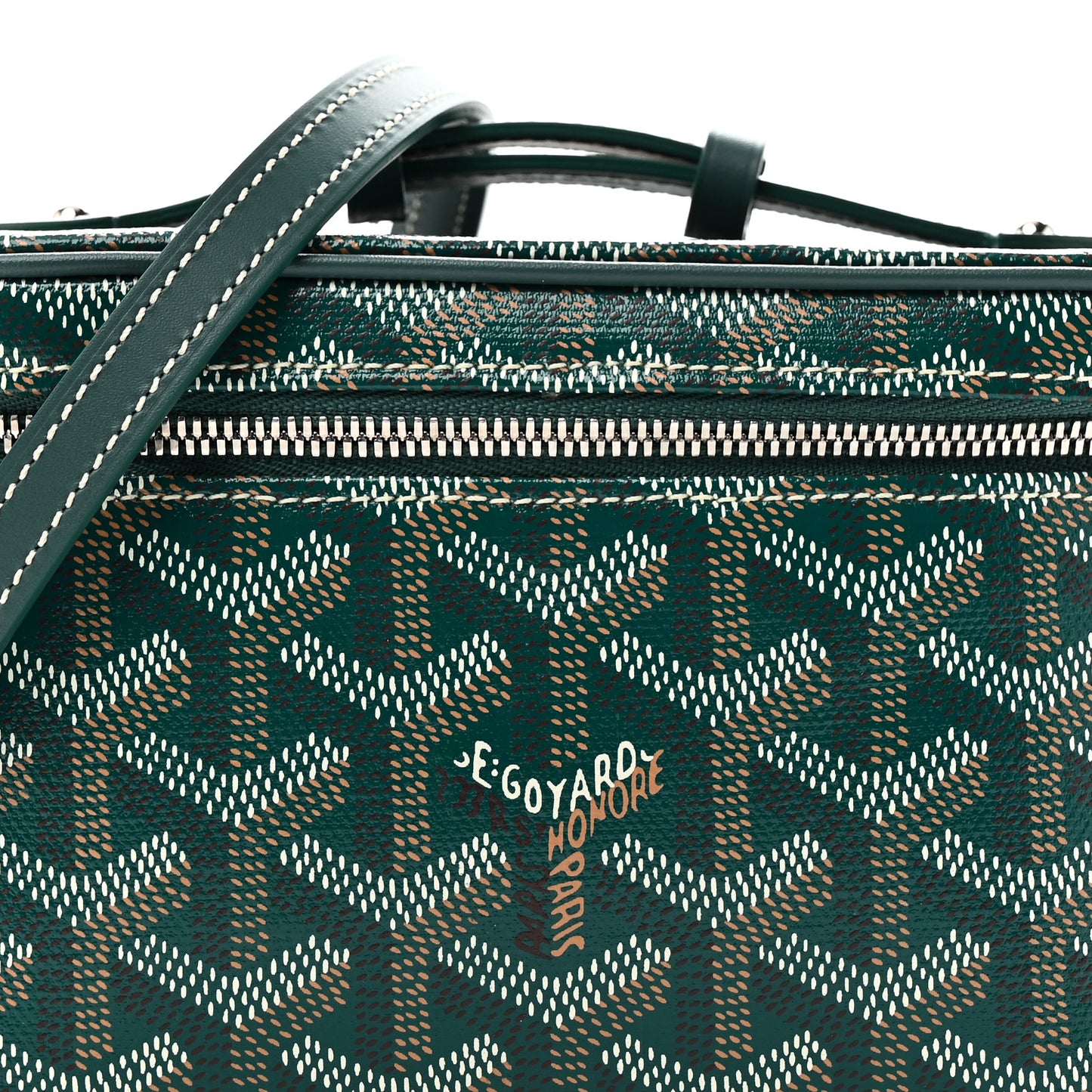 Goyardine Muse Mini Vanity Case Green