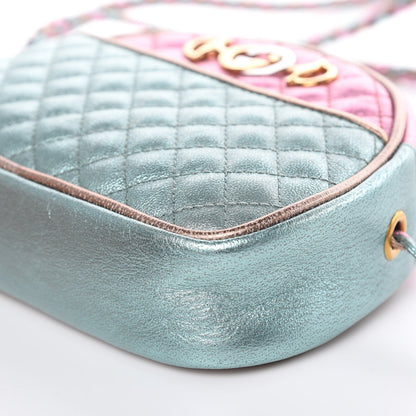 Gucci Laminated Nappa Trapuntata Mini Zumi Dome Shoulder Bag Rosa Lago Rame 9 of 9
