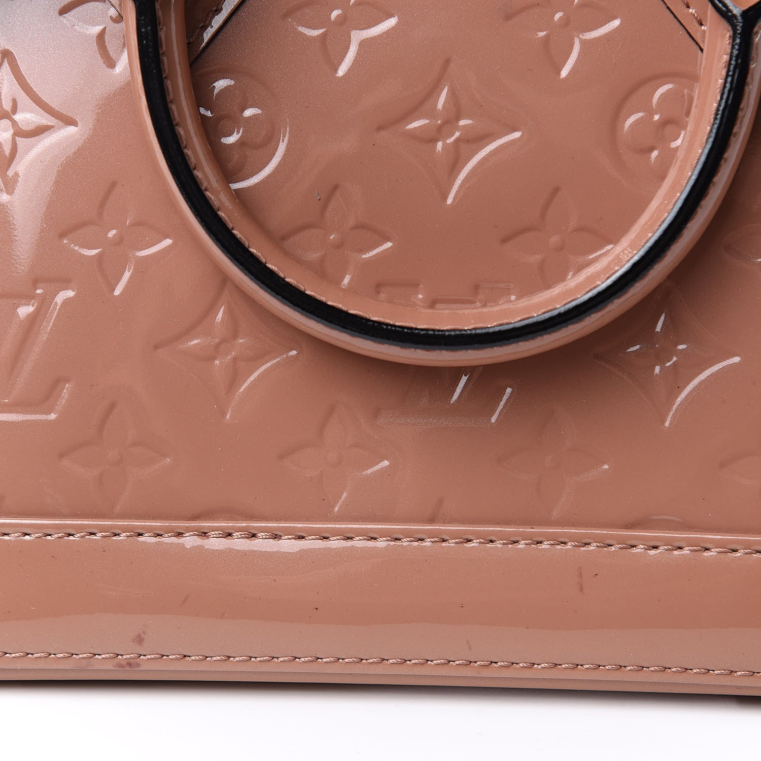 Louis Vuitton Vernis Alma BB Rose Velours 10 of 11