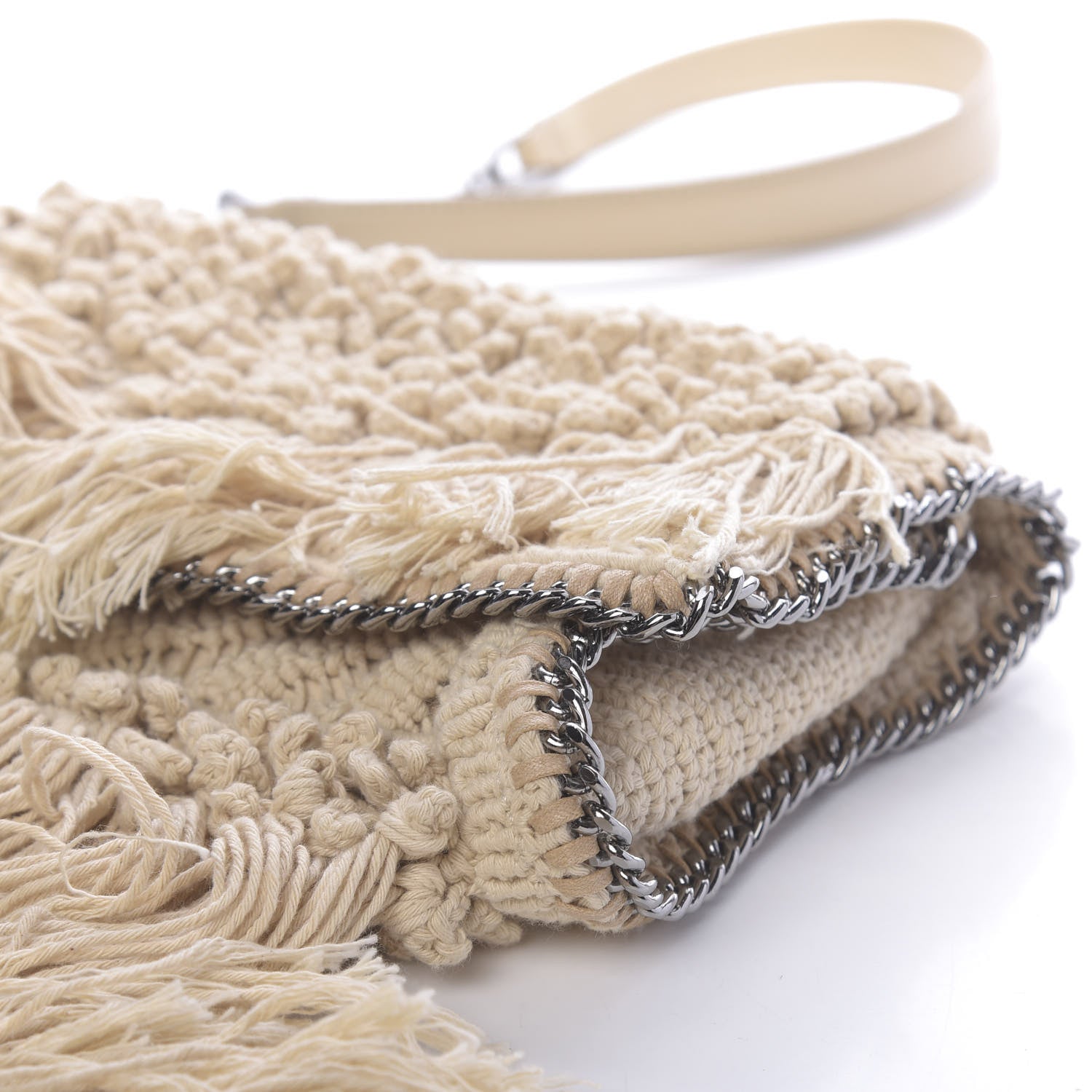 Stella McCartney Macrame Mini Falabella Shoulder Bag Egg White 11 of 11