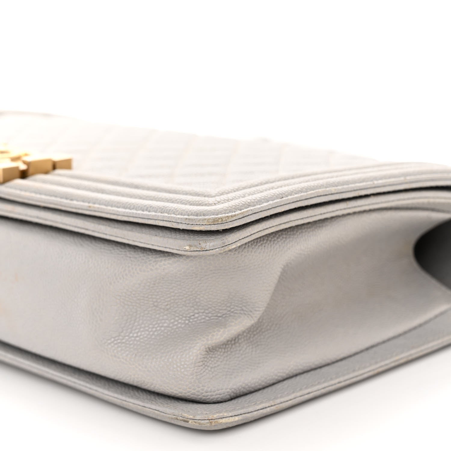 Chanel Caviar Quilted New Medium Boy Flap Grey 9 of 9