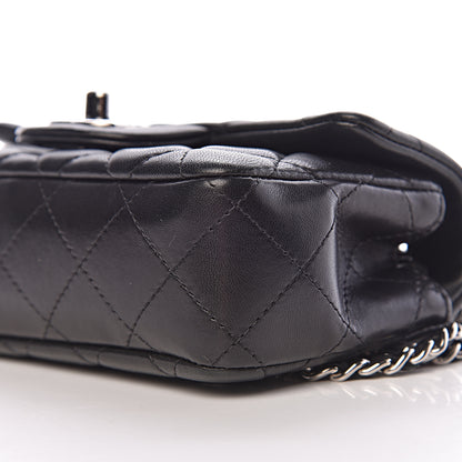 Chanel Lambskin Quilted Extra Mini Rectangular Flap Black 9 of 15