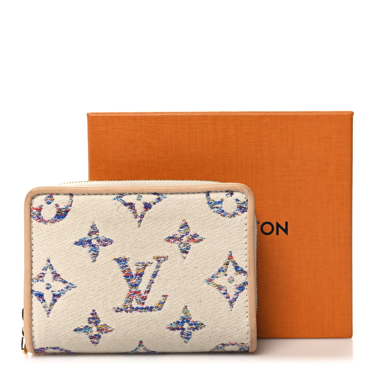 LOUIS VUITTON Monogram Jacquard Lou Wallet White