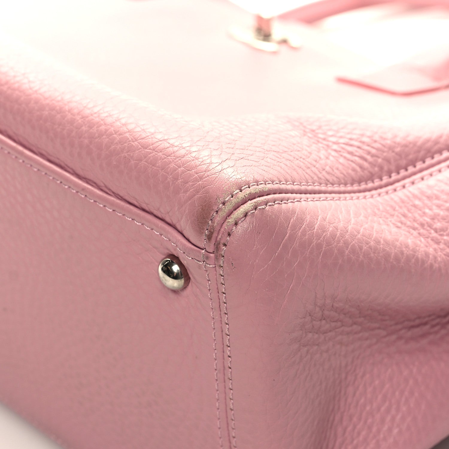 Chanel Calfskin Cerf Executive Shopper Tote Pink 12 of 16