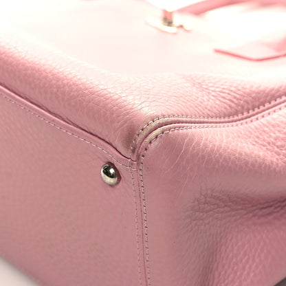 Chanel Calfskin Cerf Executive Shopper Tote Pink 12 of 16