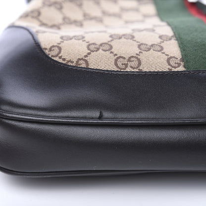 Gucci Monogram Web Jackie O Hobo Dark Brown 8 of 9