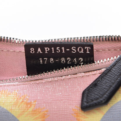 Fendi Vitello Elite Century Hypnoteyes Studded Coin Pouch Key Case Bubblegum Multicolor 7 of 18