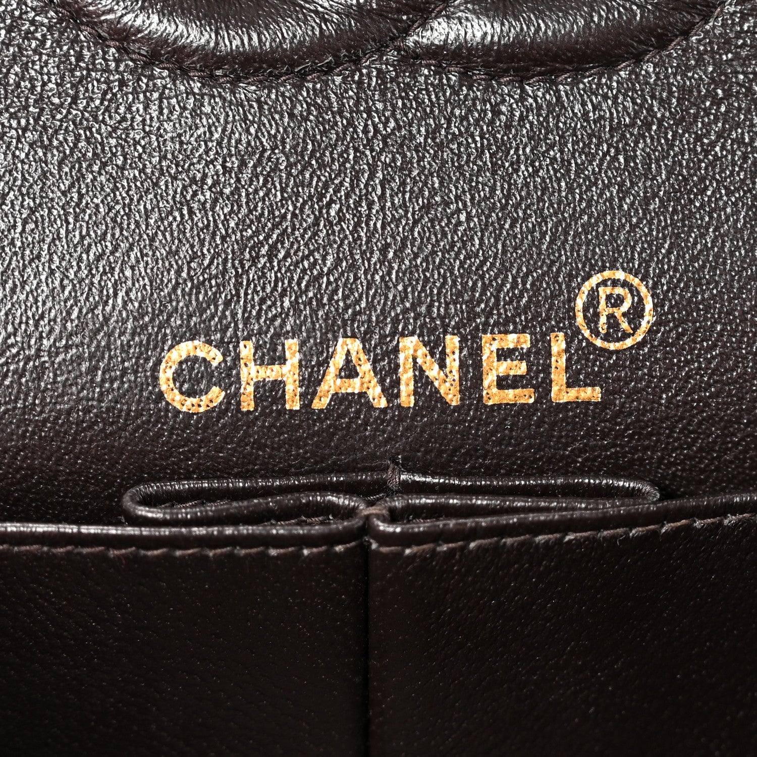 Chanel Lambskin Quilted Small Double Flap Dark Brown 6 of 10