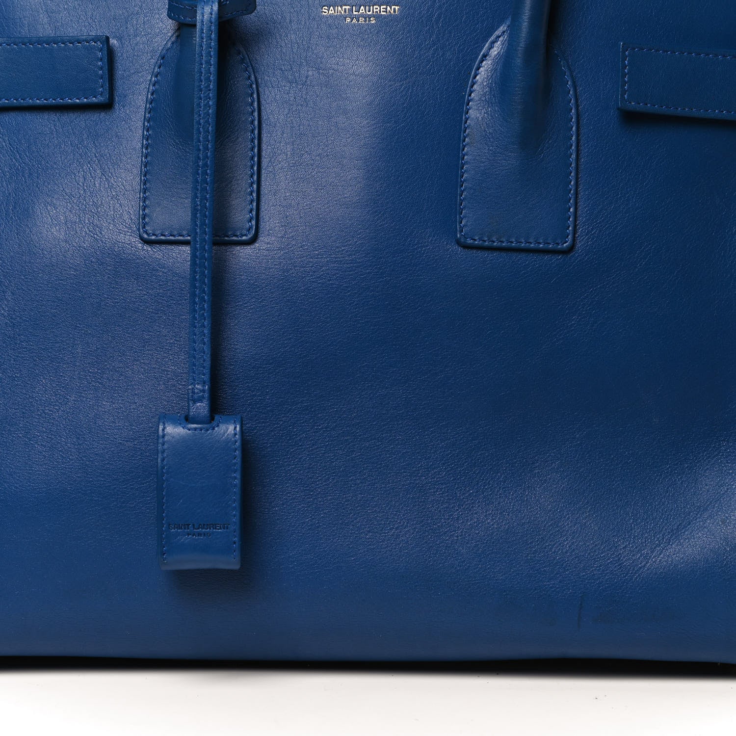 Saint Laurent Calfskin Small Sac De Jour Blue Majorelle 10 of 13