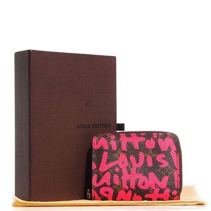 Louis Vuitton Monogram Graffiti Zippy Coin Purse Fuchsia 5 of 8