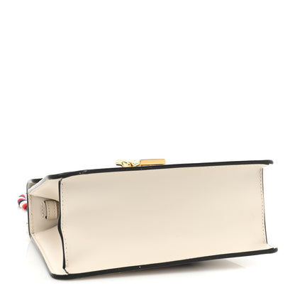 Gucci Calfskin Mini Sylvie Top Handle Bag White 4 of 13