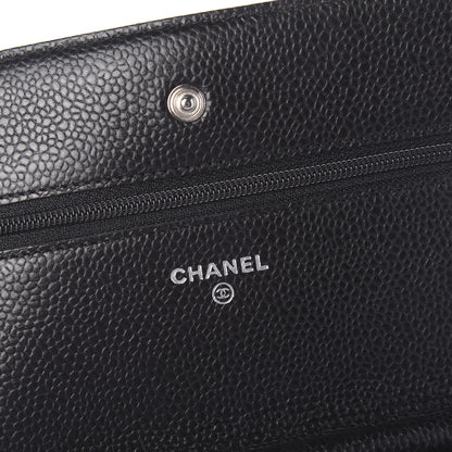 Chanel Caviar Quilted Wallet On Chain WOC Black 8 of 10