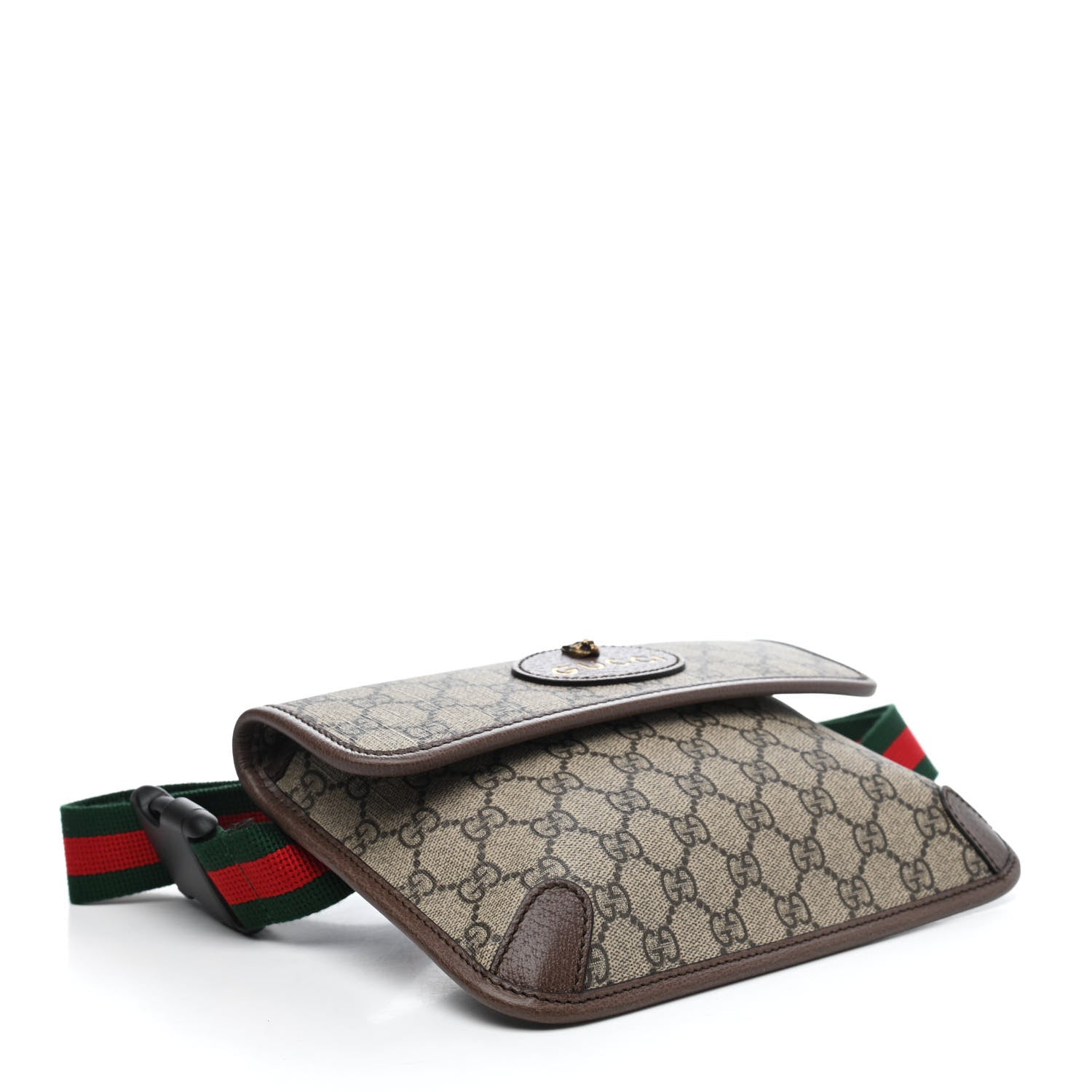 Gucci GG Supreme Monogram Neo Vintage Web Belt Bag Brown 3 of 4