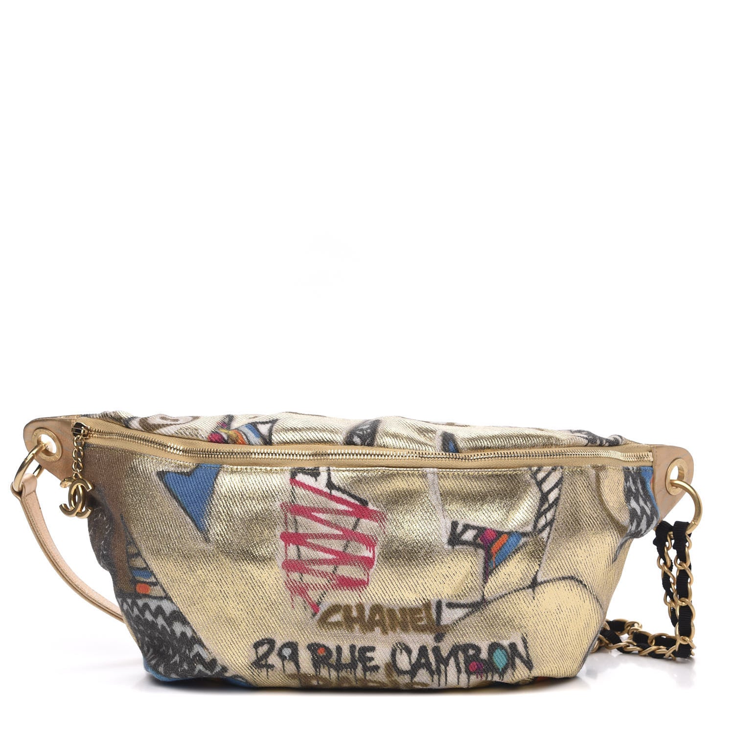 Chanel Graffiti Printed Canvas Street Spirit Waist Belt Bag Multicolor 1 of 10
