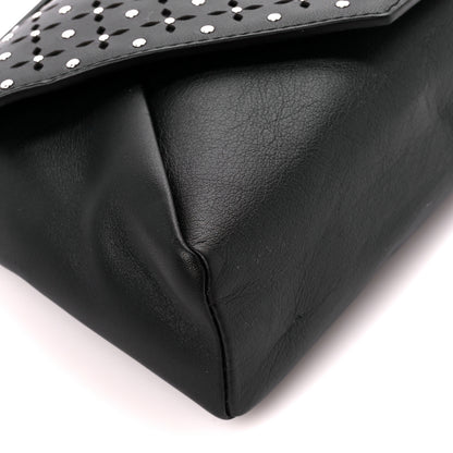 Louis Vuitton Calfskin Perforated Studded Love Note Black 9 of 10