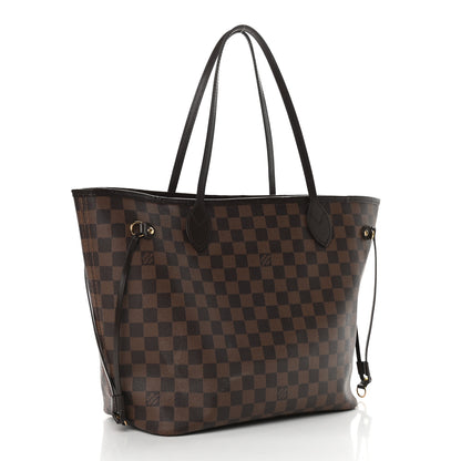 Louis Vuitton Damier Ebene Neo Neverfull MM Rose Ballerine 3 of 11