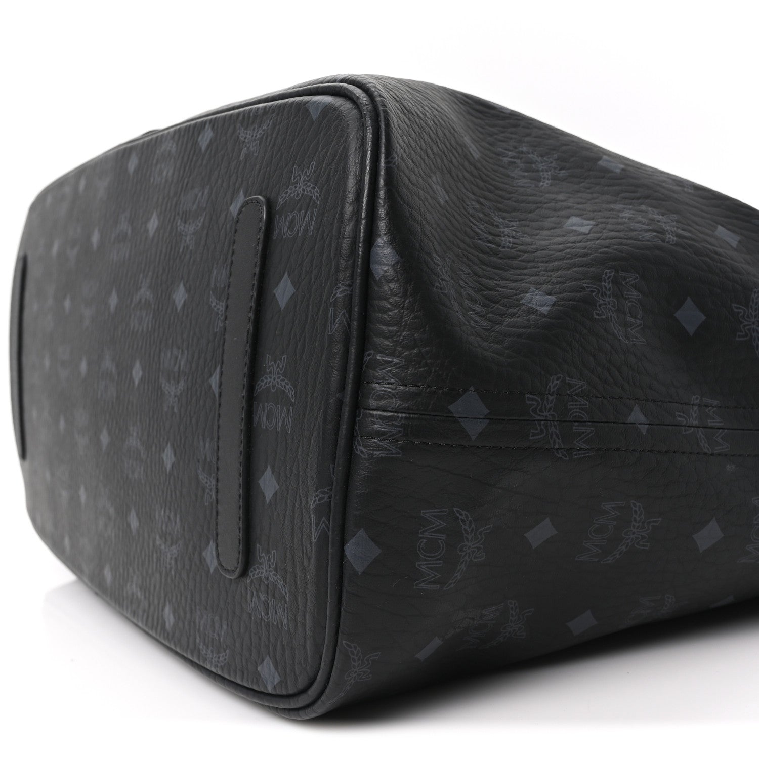 MCM Visetos Large Liz Reversible Shopper Tote Black 10 of 10