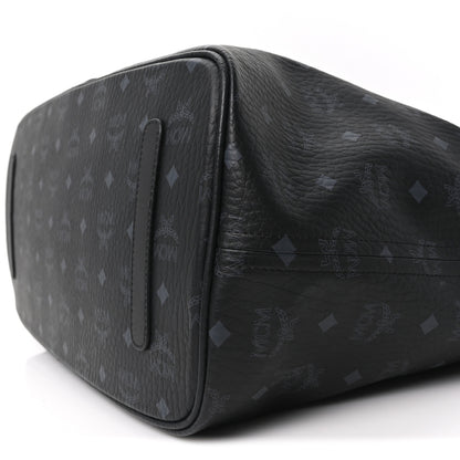 MCM Visetos Large Liz Reversible Shopper Tote Black 10 of 10