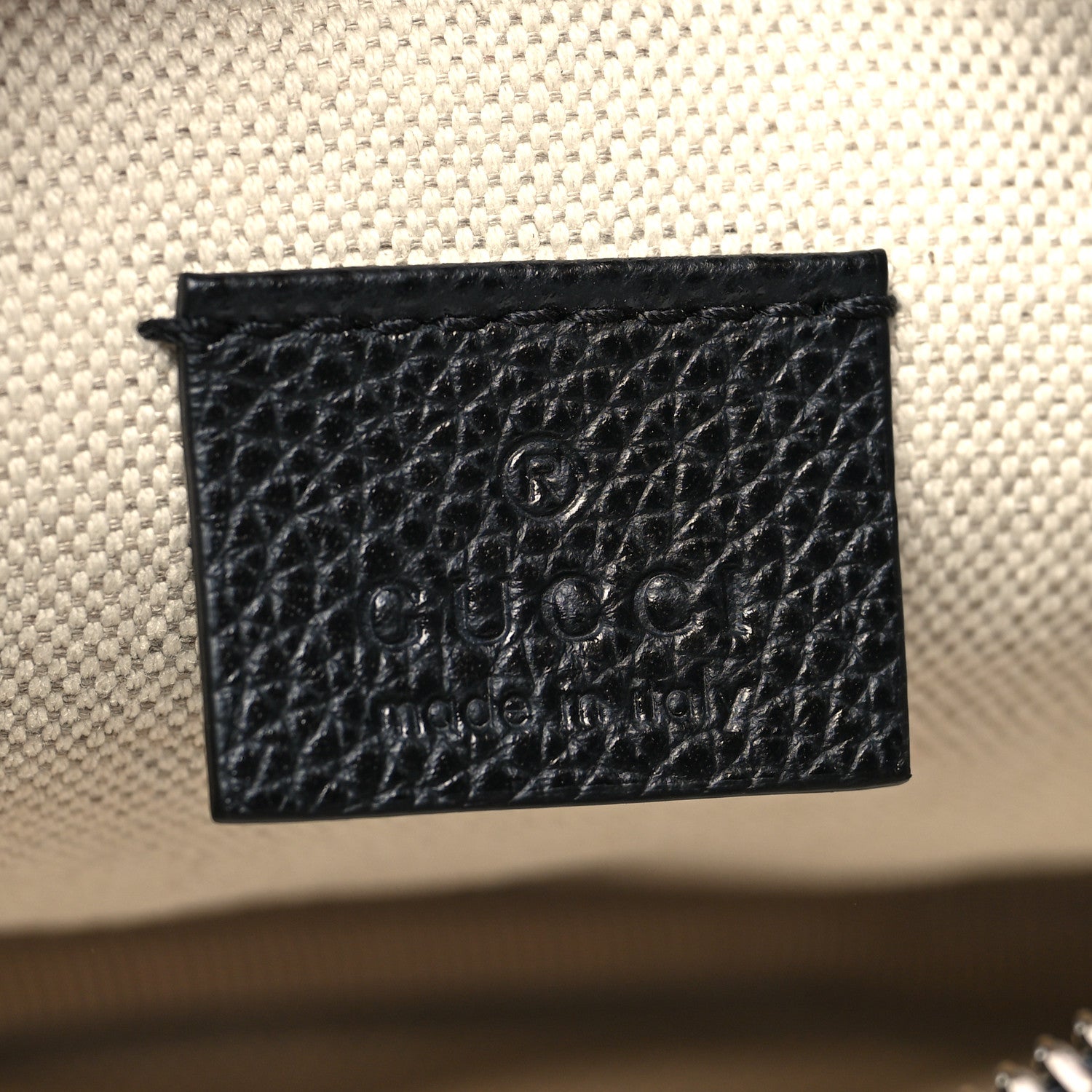 Gucci Grained Calfskin Small Logo Belt Bag Black 6 of 10