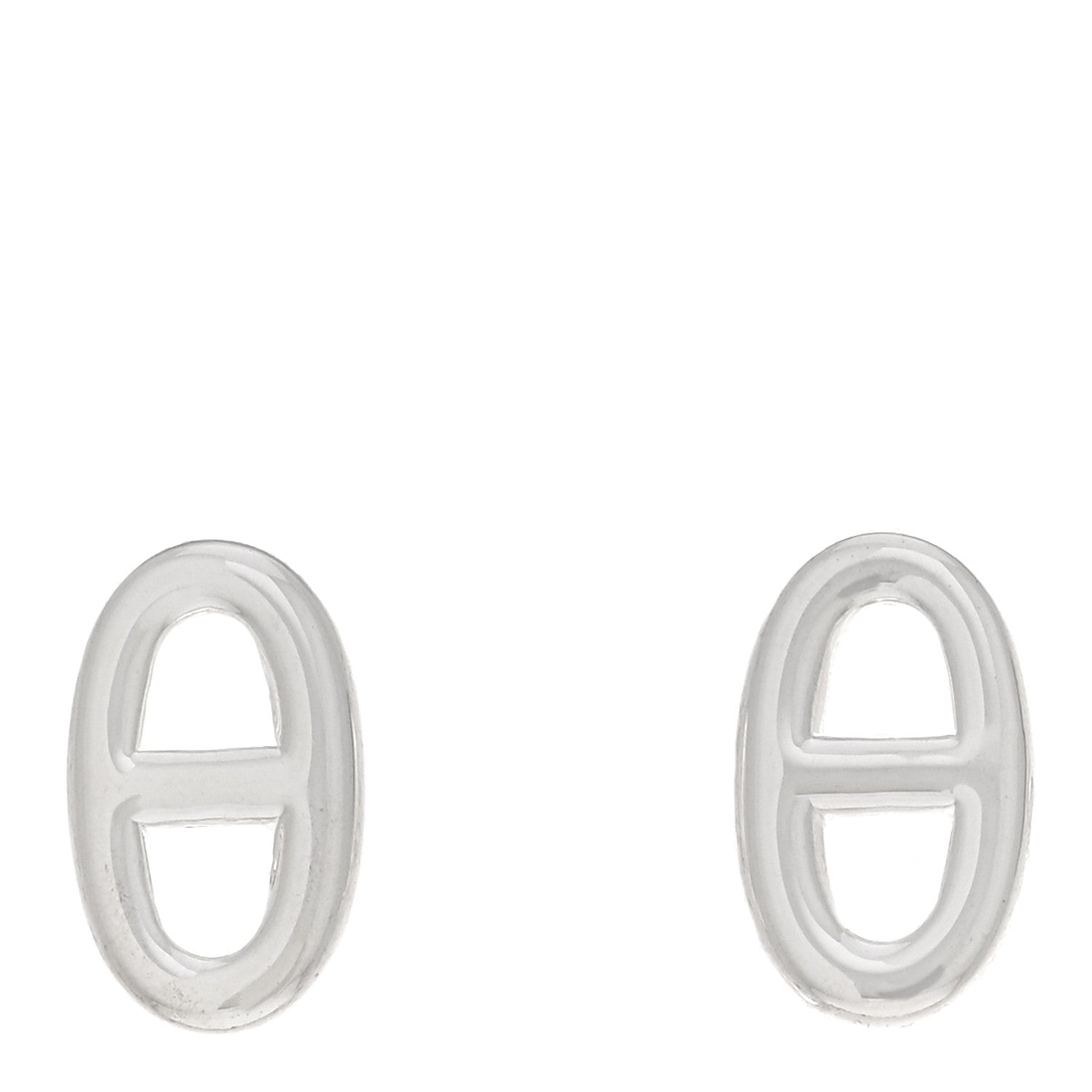 Hermes Sterling Silver TPM Farandole Earrings 1 of 5