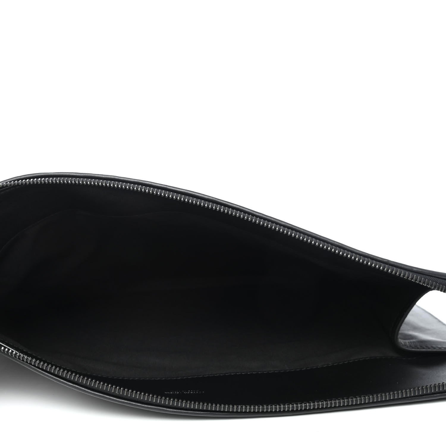 Bottega Veneta Nappa Intrecciato Flat Zip Pouch Black 4 of 4
