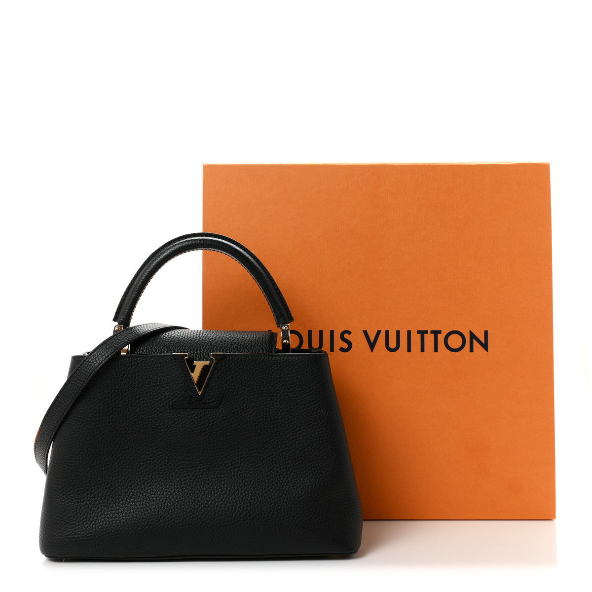 Louis Vuitton Taurillon Capucines PM Black 21 of 21