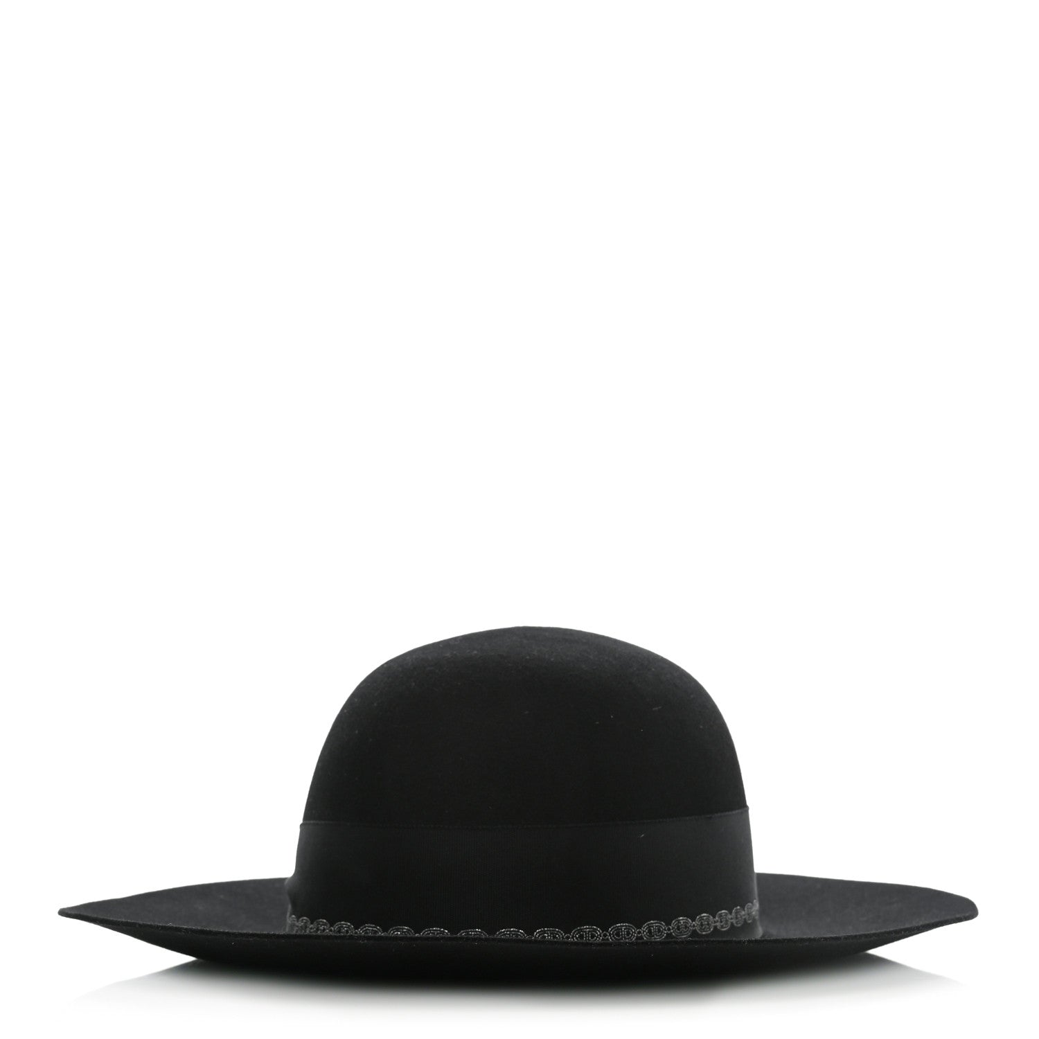 Hermes Rabbit Felt Betty Hat 58 Black 1 of 9