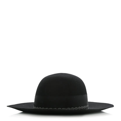 Hermes Rabbit Felt Betty Hat 58 Black 1 of 9