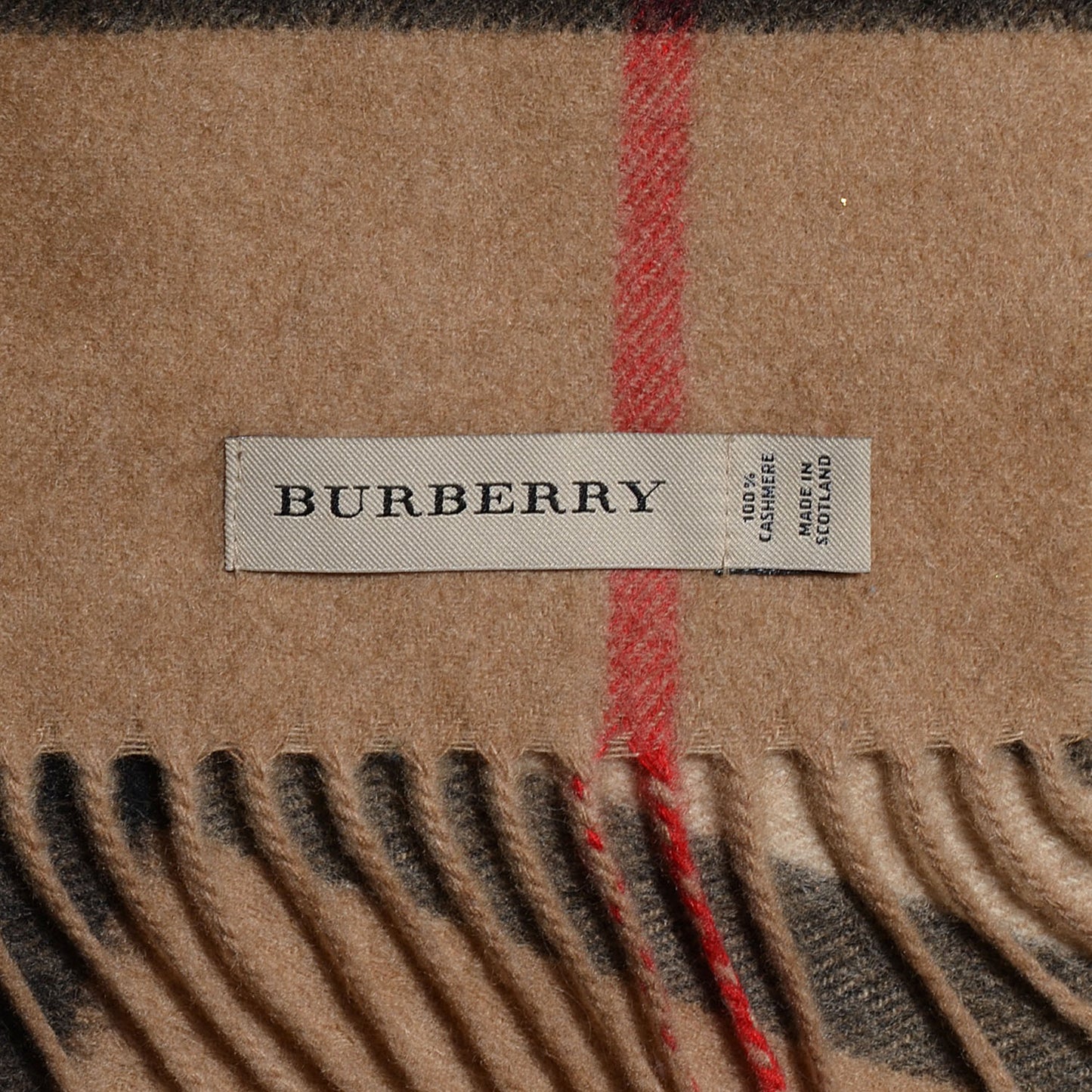 Cashmere Icon Check Scarf
