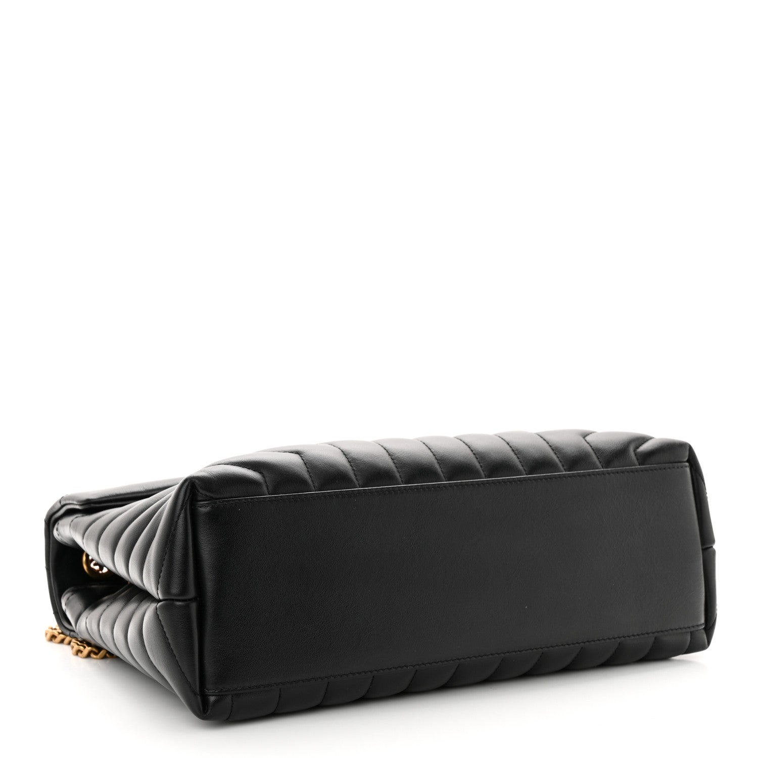 Saint Laurent Calfskin Y Quilted Monogram Medium Loulou Chain Satchel Black 4 of 14