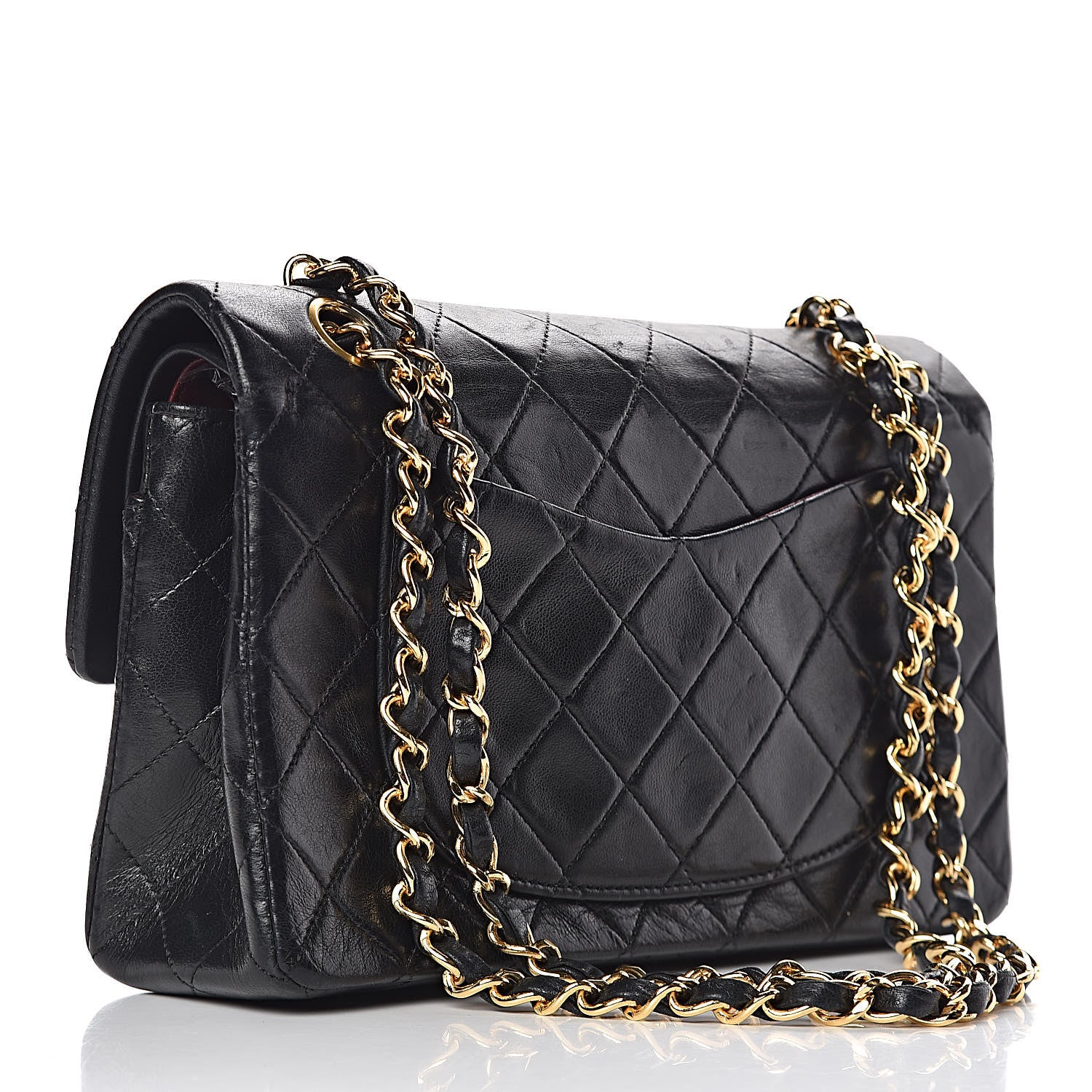 Chanel Lambskin Quilted Small Double Flap Black 4 of 12