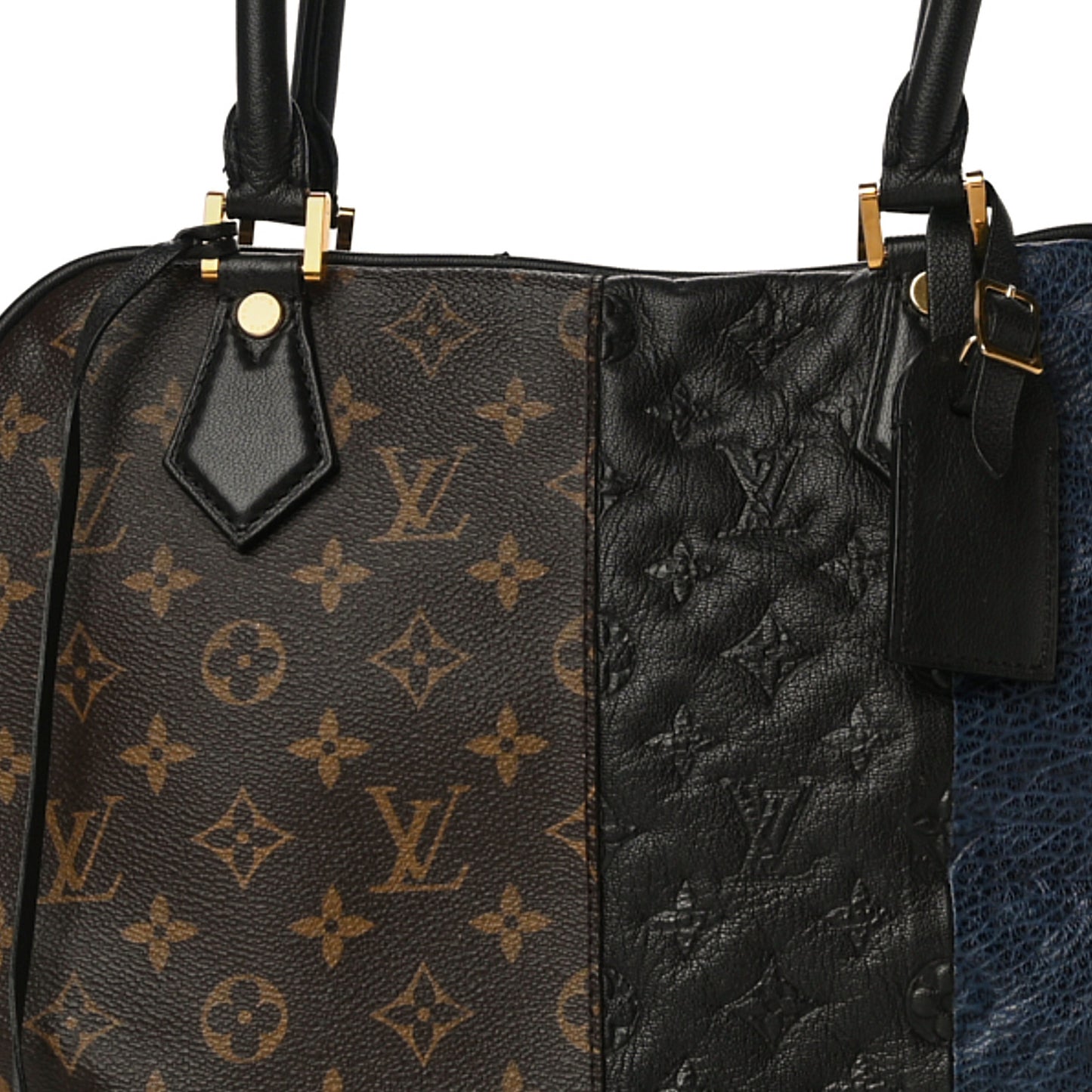 Monogram Stripes Medium Bag Marine