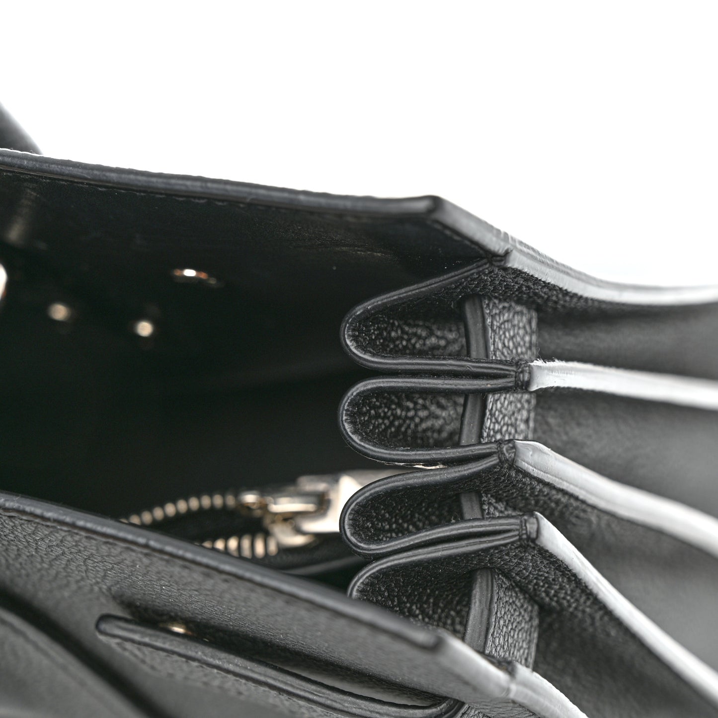 Grained Calfskin Small Sac De Jour Black
