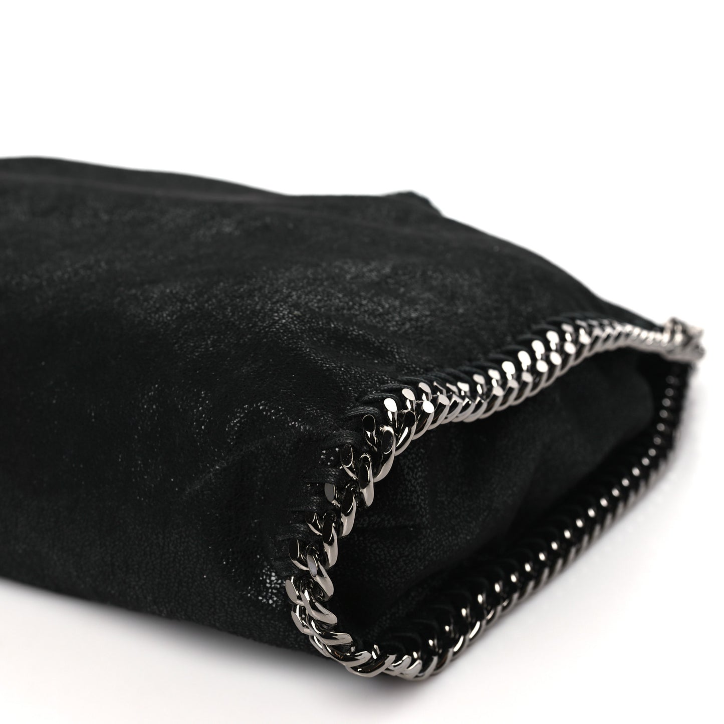 Shaggy Deer Falabella Fold Over Tote Black