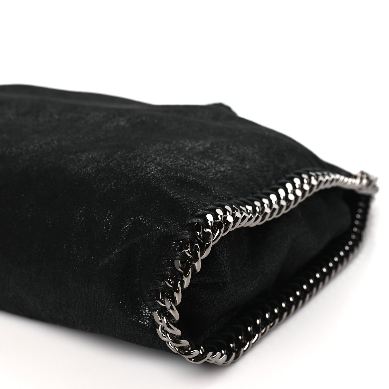 Stella McCartney Shaggy Deer Falabella Fold Over Tote Black 9 of 9