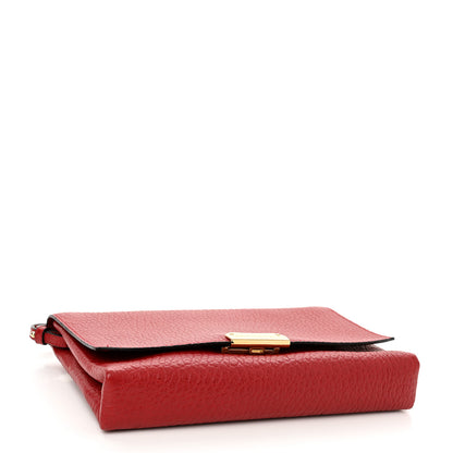 Burberry Signature Grain Vintage Finish Langley Crossbody Red 4 of 8