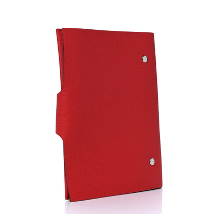 Hermes Togo Couverture Cahier Ulysse Notebook MM Rouge De Coeur 2 of 7